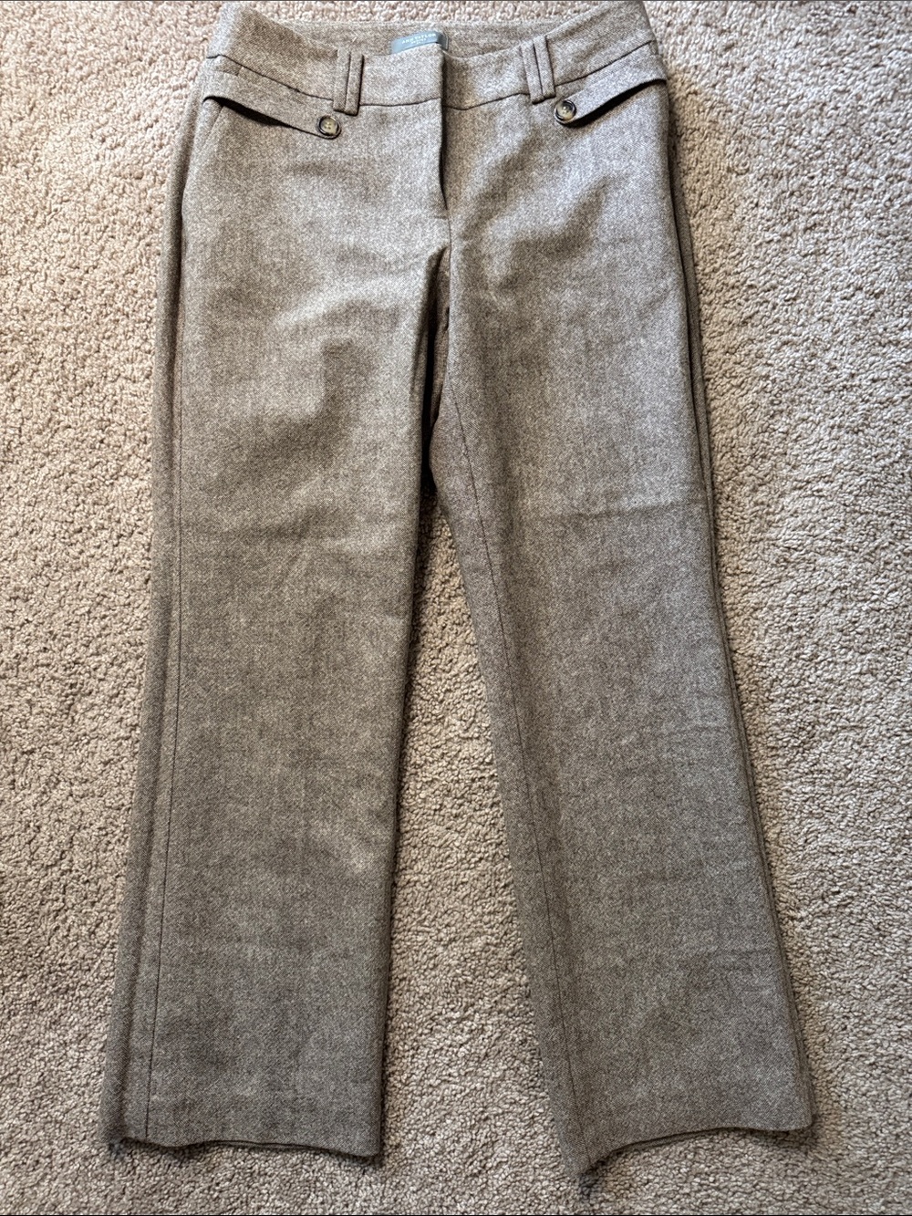 Ann Taylor Brown Curvy Fit Petite Pants